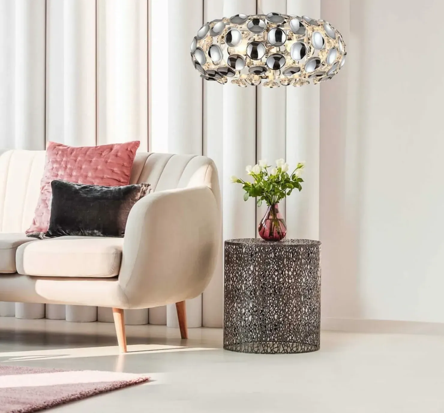 Best Sklep Kaja Lampa wisząca w kolorze chromu LP-17060/3P FERRARA | Kaja Oświetlenie