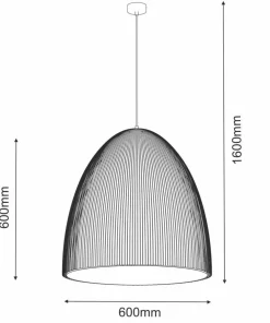 Best Sklep Kaja Lampa wisząca w kolorze czekoladowym 60x60cm ANT 5040 GANDRA | Kaja