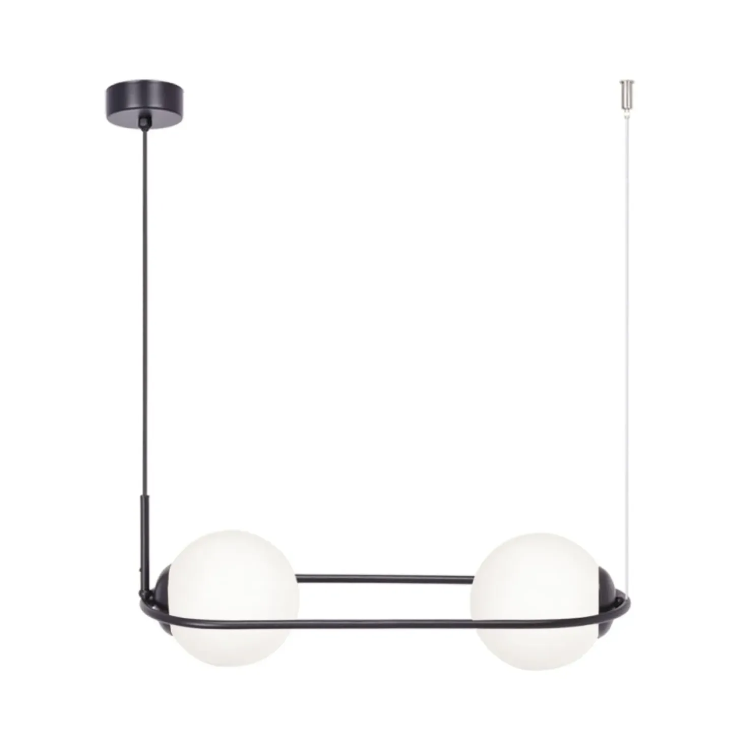 Sale Sklep Kaja Lampa wisząca w kolorze czarno-białym, nad stół K-5102 z serii PARVA
