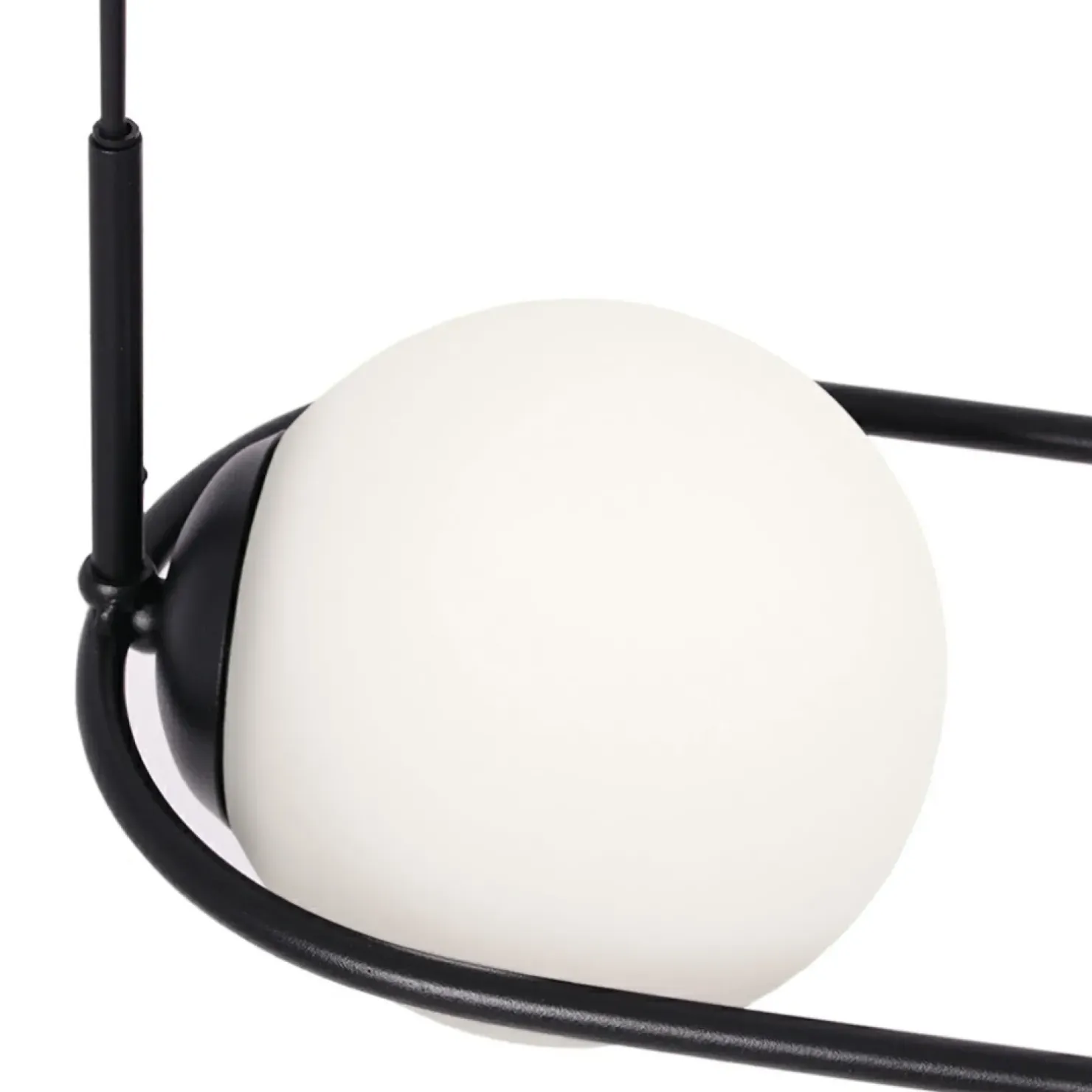Sale Sklep Kaja Lampa wisząca w kolorze czarno-białym, nad stół K-5102 z serii PARVA
