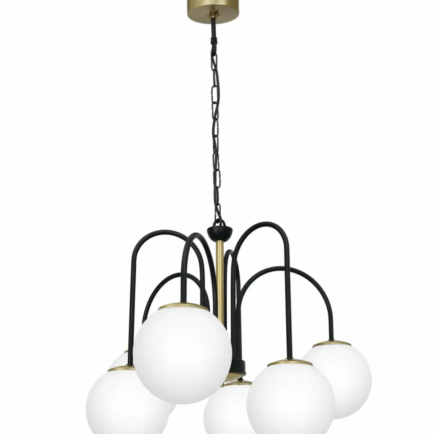 Outlet Sklep Kaja Lampa wisząca w kolorze czarno-złotym LX 3200 z serii CAMBRIDGE | Kaja