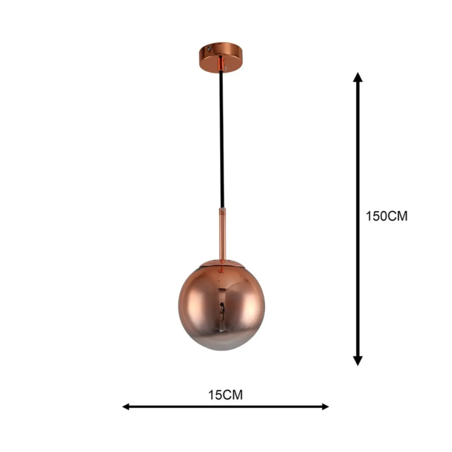 Flash Sale Sklep Kaja Lampa wisząca w kolorze różowego złota LP-2844/1P S MI z serii PALLA