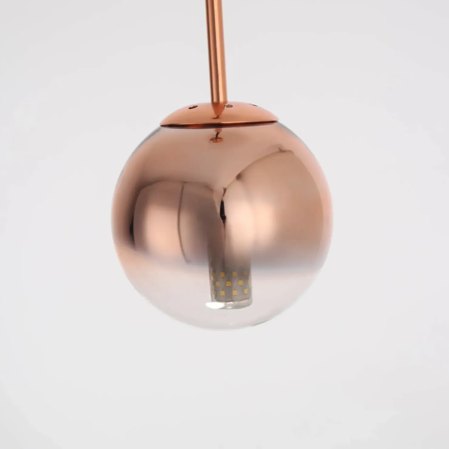Flash Sale Sklep Kaja Lampa wisząca w kolorze różowego złota LP-2844/1P S MI z serii PALLA