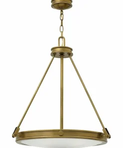 Lampa wisząca w kolorze starego mosiądzu HK-COLLIER-P z serii COLLIER*Sklep Kaja Cheap