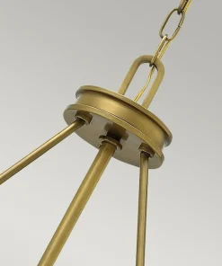 Lampa wisząca w kolorze starego mosiądzu HK-COLLIER-P z serii COLLIER*Sklep Kaja Cheap