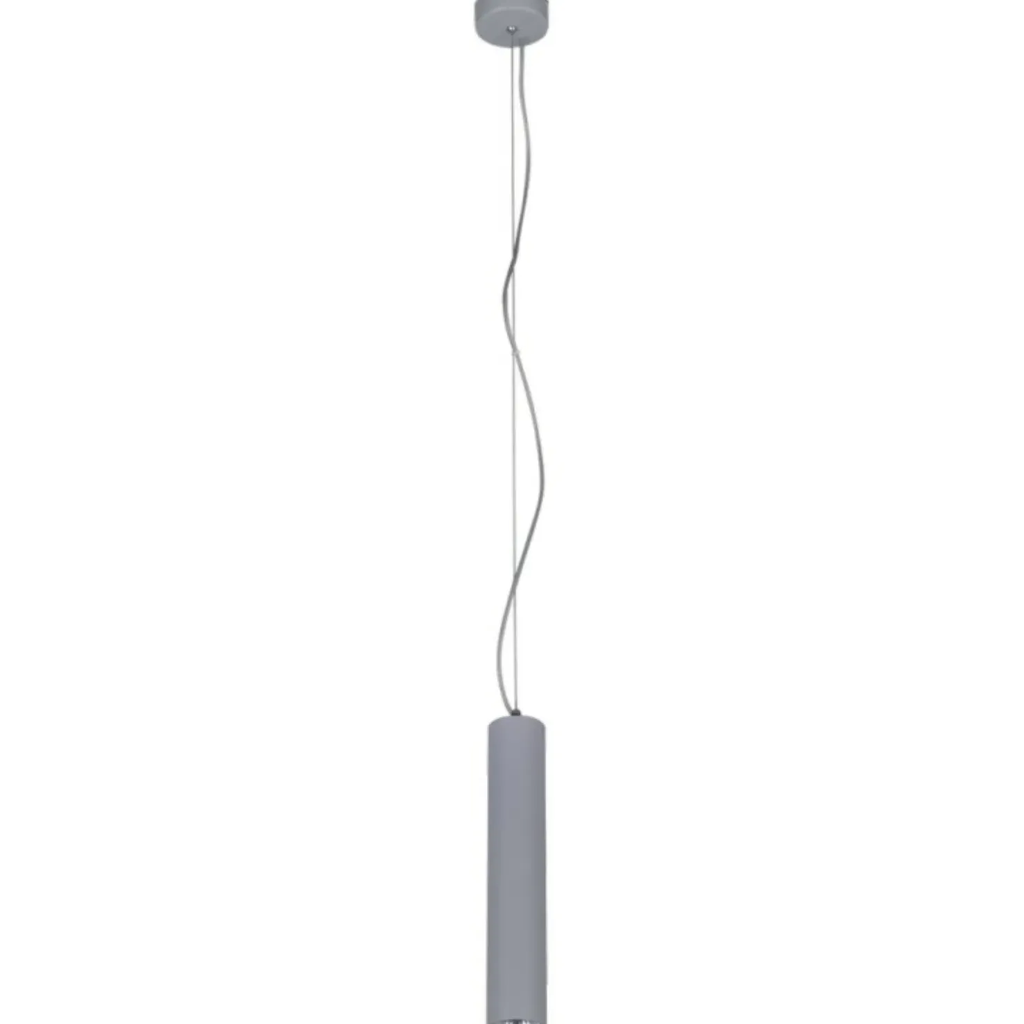 Store Sklep Kaja Lampa wisząca w kształcie wąskiej tuby K-4427 MILE GRAY | Kaja szary