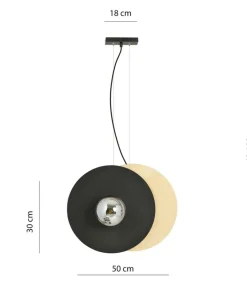 Fashion Sklep Kaja Lampa wisząca w nowoczesnym stylu, z kloszami 1302/2 z serii SOHO
