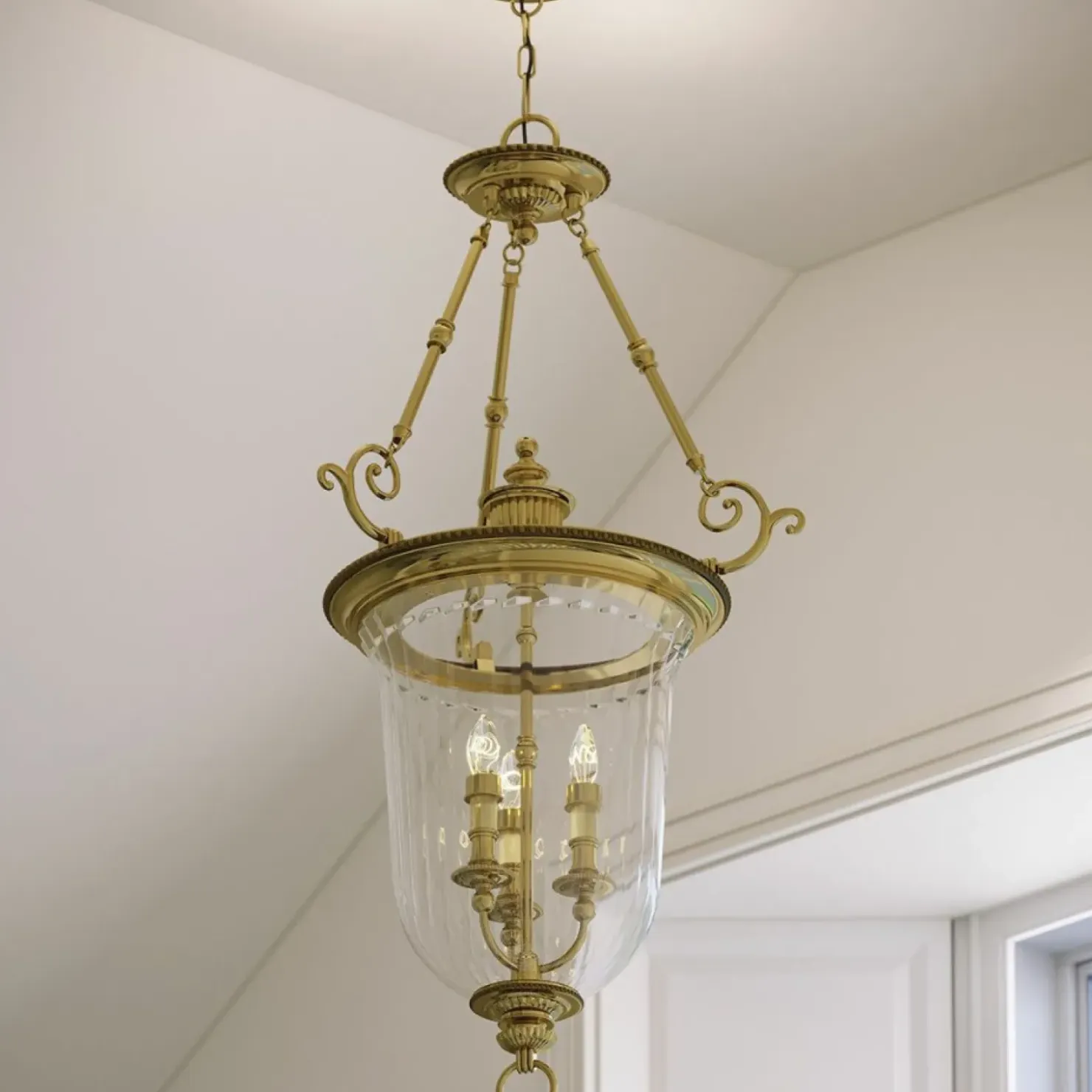 Lampa wisząca w pałacowym stylu HK-CAMBRIDGE-P-L z serii CAMBRIDGE*Sklep Kaja New