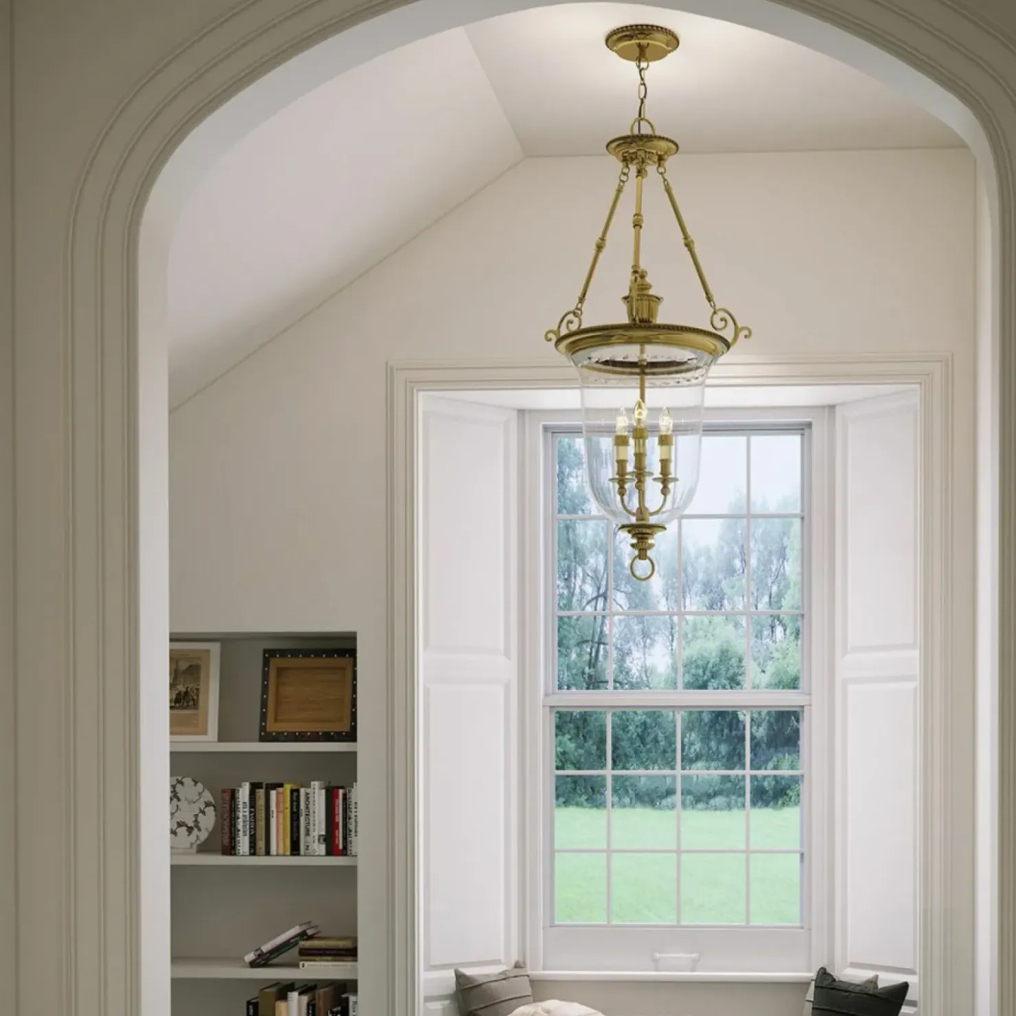 Lampa wisząca w pałacowym stylu HK-CAMBRIDGE-P-L z serii CAMBRIDGE*Sklep Kaja New