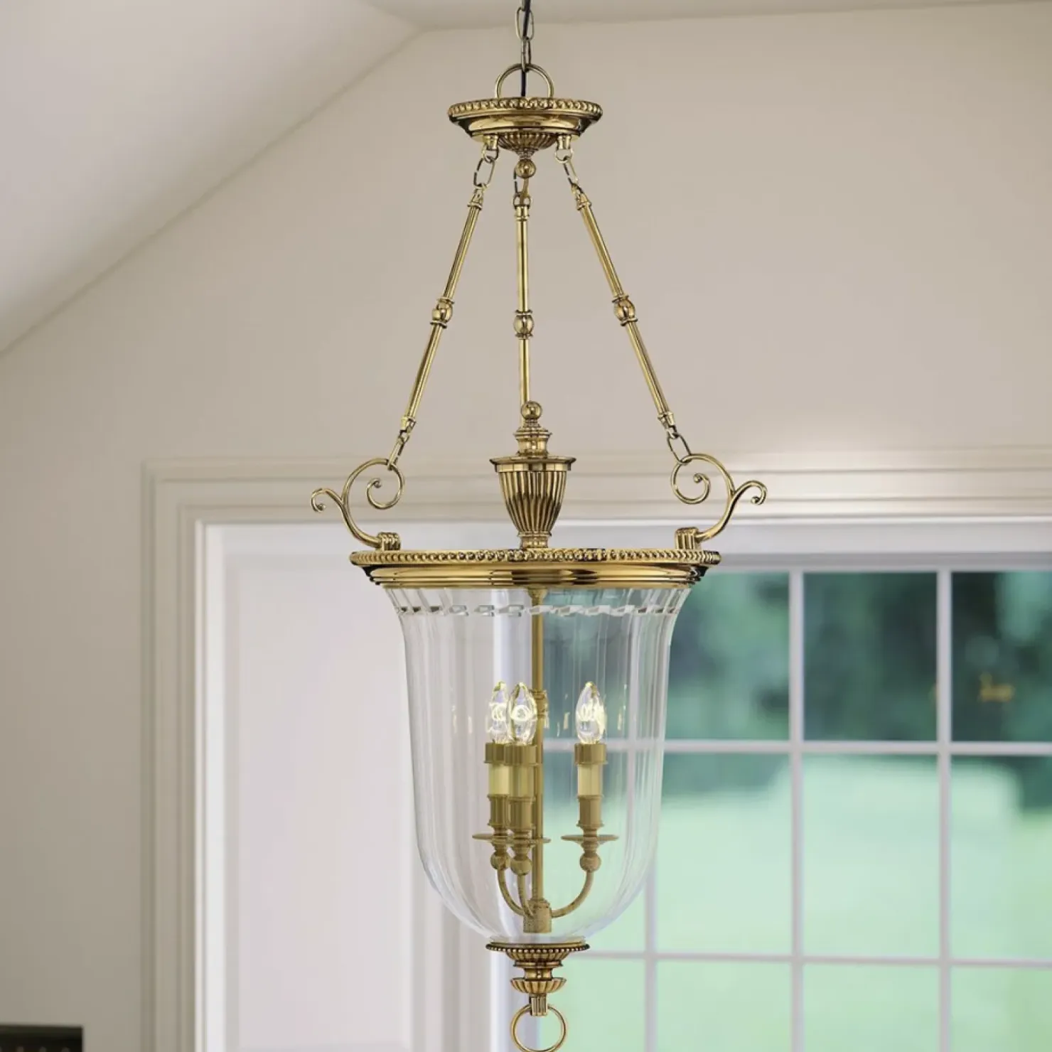 Lampa wisząca w pałacowym stylu HK-CAMBRIDGE-P-L z serii CAMBRIDGE*Sklep Kaja New