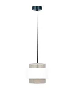 Lampa wisząca w stylu boho, biało-beżowa K-5270 z serii CEZAR*Sklep Kaja Clearance