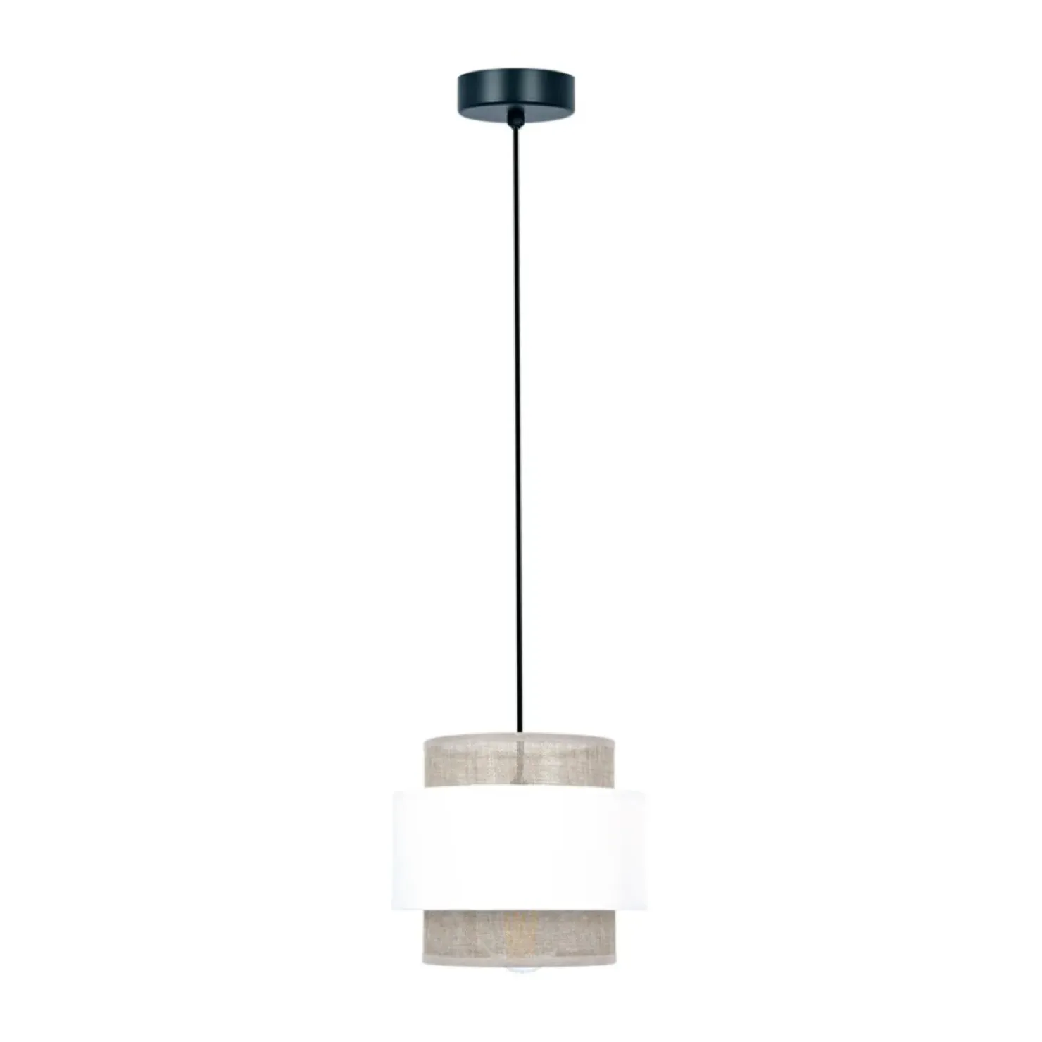 Lampa wisząca w stylu boho, biało-beżowa K-5270 z serii CEZAR*Sklep Kaja Clearance