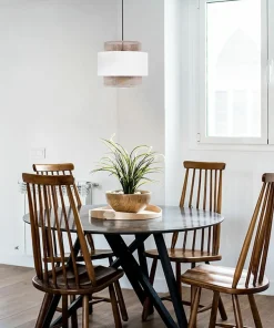 Lampa wisząca w stylu boho, biało-beżowa K-5270 z serii CEZAR*Sklep Kaja Clearance