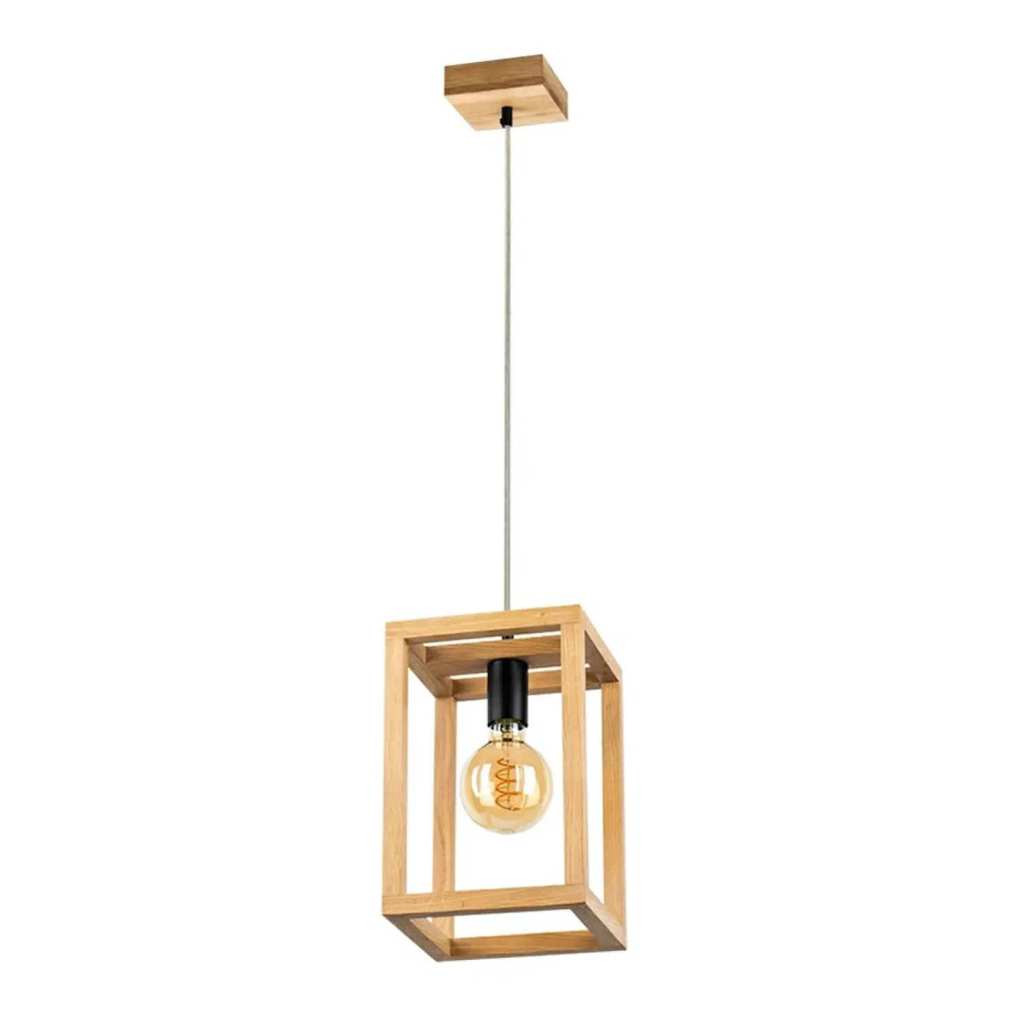 Store Sklep Kaja Lampa wisząca w stylu rustykalnym bez klosza 61540174 KAGO | Kaja