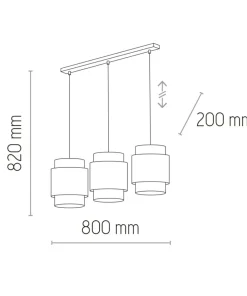 Store Sklep Kaja Lampa wisząca w stylu rustykalnym TK 6531 BOHO | Kaja Oświetlenie