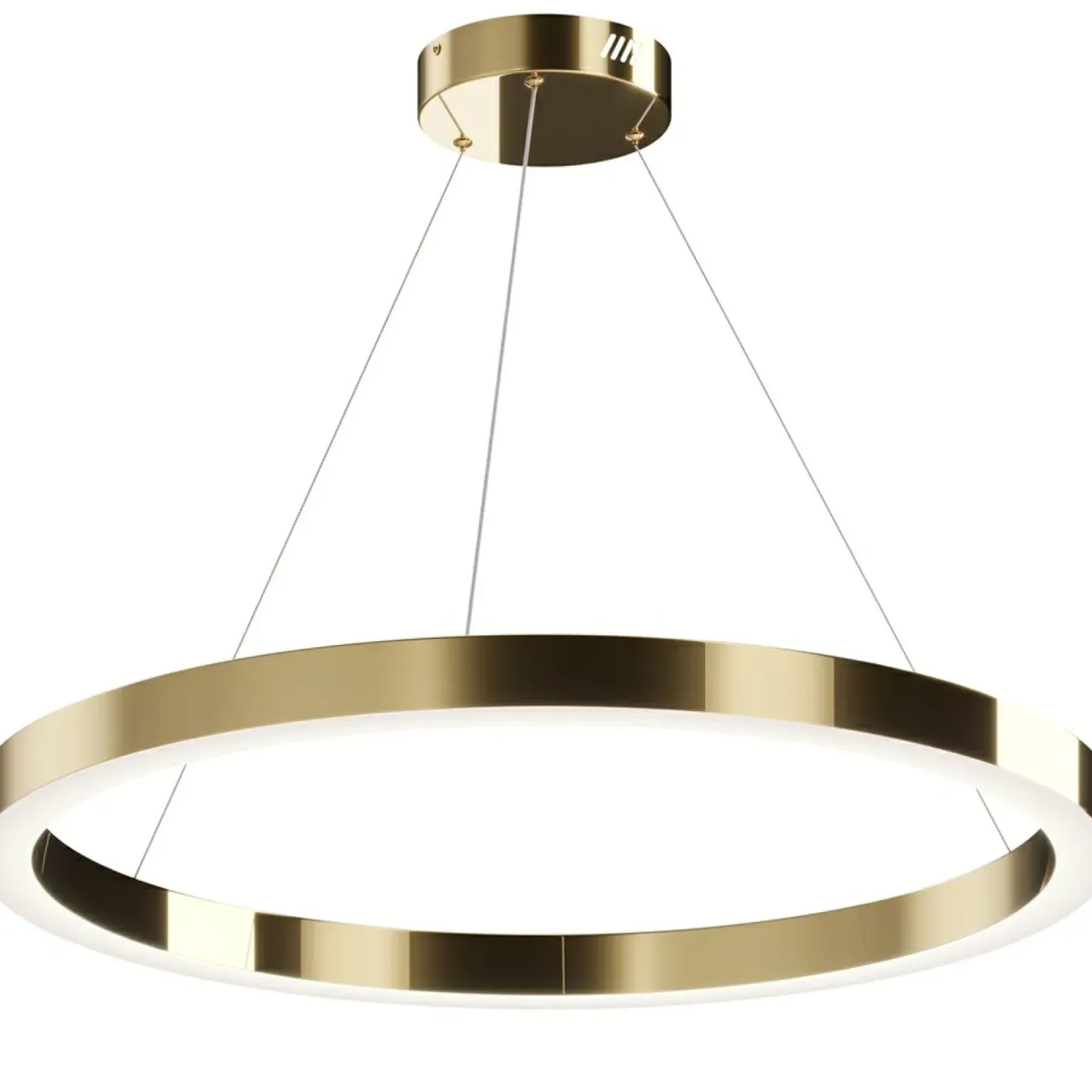 Store Sklep Kaja Lampa wisząca, wbudowany LED MOD415PL-L60BS4K z serii SATURNO | Kaja mosiądz