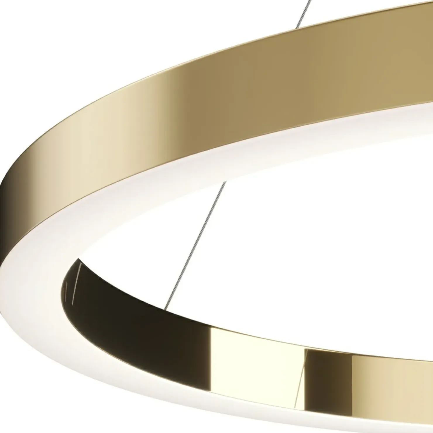 Store Sklep Kaja Lampa wisząca, wbudowany LED MOD415PL-L60BS4K z serii SATURNO | Kaja mosiądz