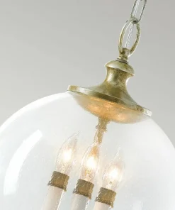 Lampa wisząca, świecznik w kloszu FE-ARGENTO-P z serii ARGENTO*Sklep Kaja Clearance