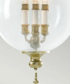 Lampa wisząca, świecznik w kloszu FE-ARGENTO-P z serii ARGENTO*Sklep Kaja Clearance