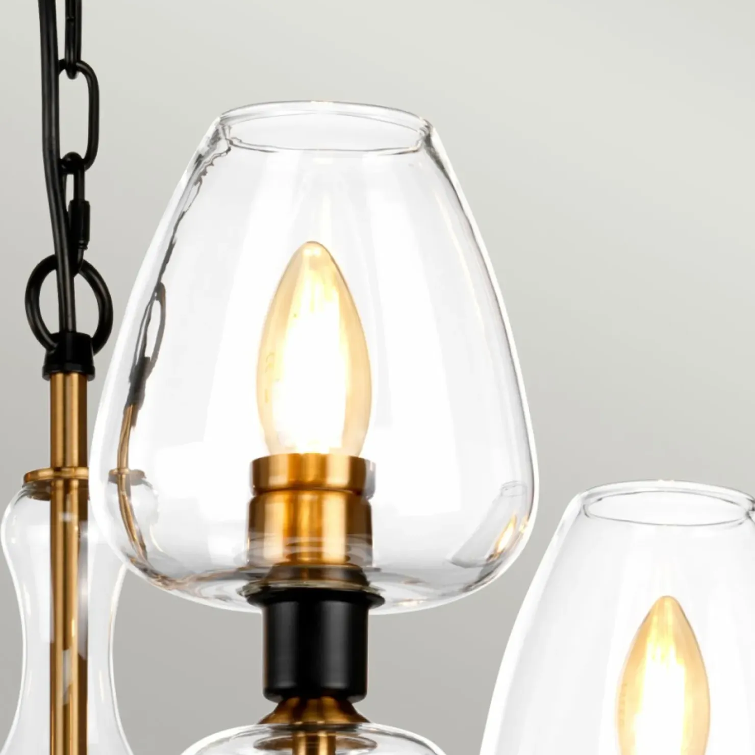 Lampa wisząca, żyrandol na łańcuchu DL-ARMAND3-AB z serii ARMAND*Sklep Kaja Clearance