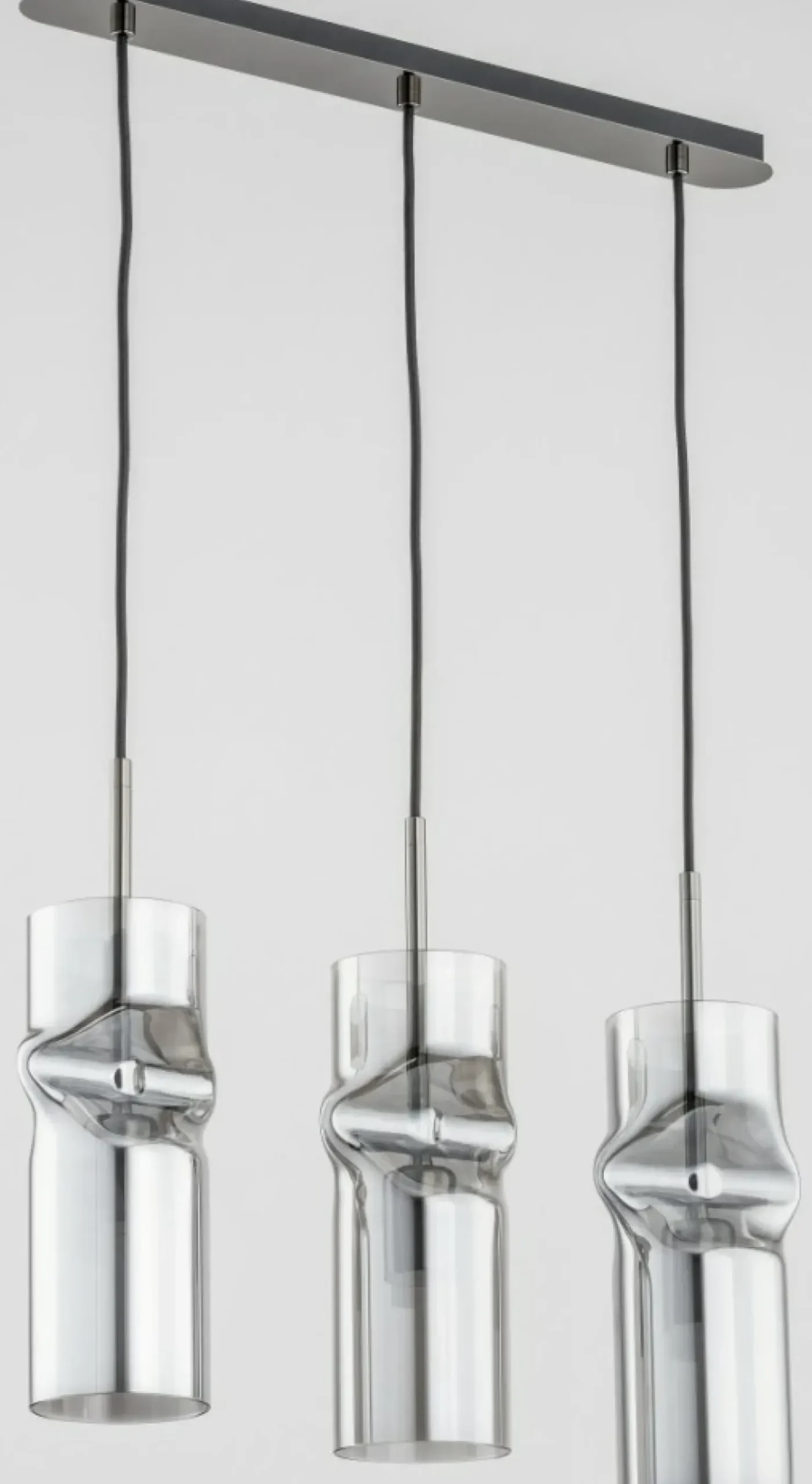 Clearance Sklep Kaja Lampa wisząca z 3 kloszami z formowanego szkła AL 61018 | Kaja
