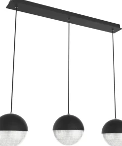 Sale Sklep Kaja Lampa wisząca z 3 kulami LED na zwisach A0031-330 FURNI | Kaja czarny