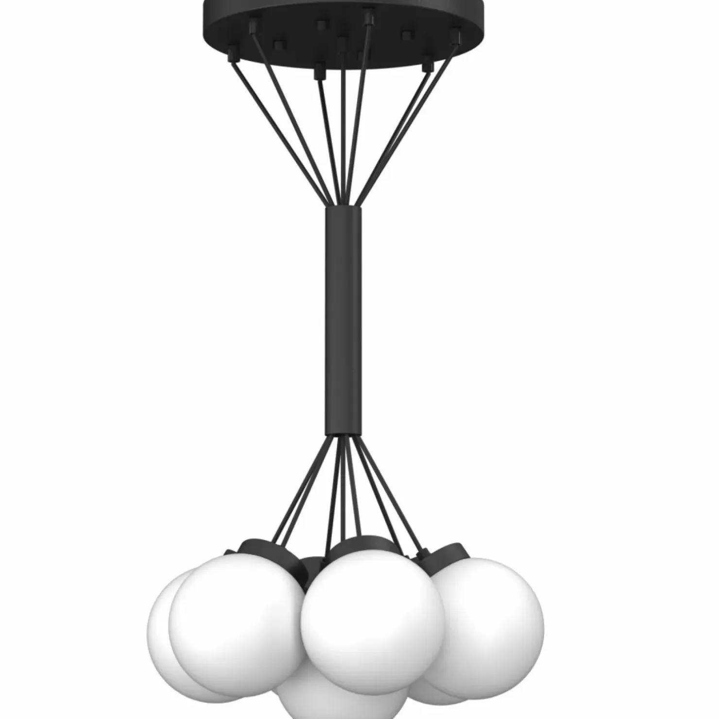 Clearance Sklep Kaja Lampa wisząca z 7 kulistymi kloszami, pęk kloszy ANT 5071 IO | Kaja