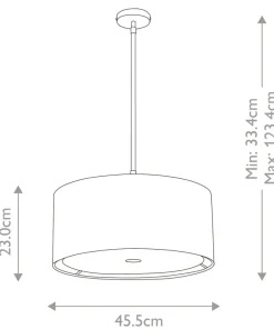 Hot Sklep Kaja Lampa wisząca z abażurem i blendą BALANCE-P-BKPN z serii BALANCE