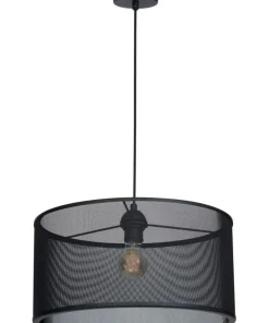 Store Sklep Kaja Lampa wisząca z abażurem, na jedną żarówkę LX 8173 z serii FELIX czarny