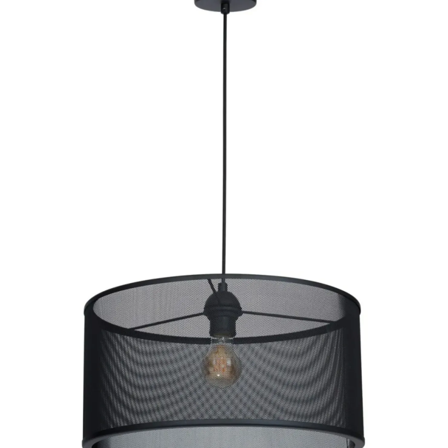 Store Sklep Kaja Lampa wisząca z abażurem, na jedną żarówkę LX 8173 z serii FELIX czarny