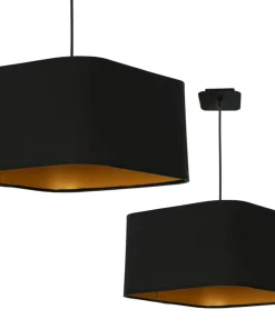 Discount Sklep Kaja Lampa wisząca z abażurem w stylu hotelowym ML6368 NAPOLI | Kaja