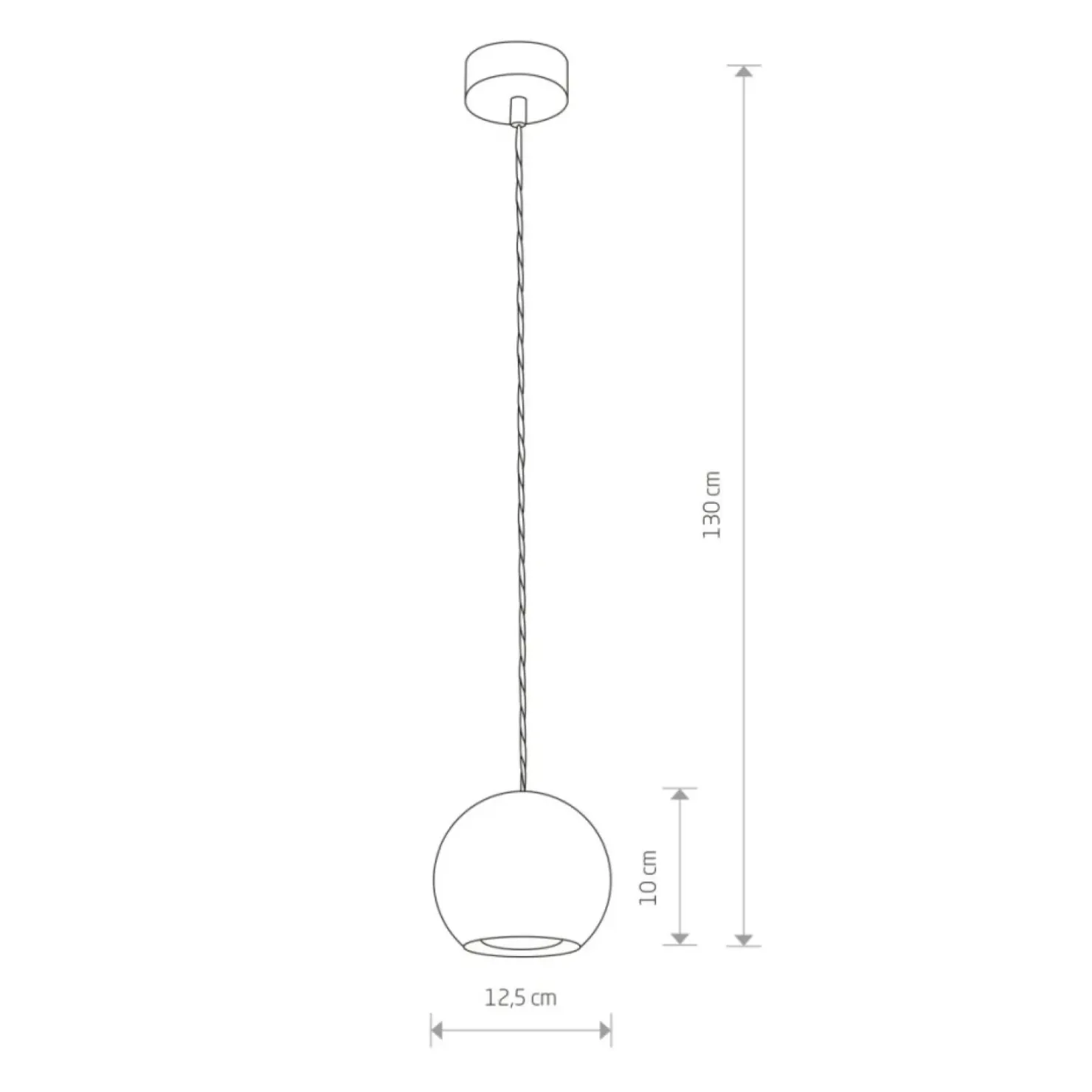 Cheap Sklep Kaja Lampa wisząca z betonowym, kulistym kloszem 9696 | Kaja Oświetlenie szary