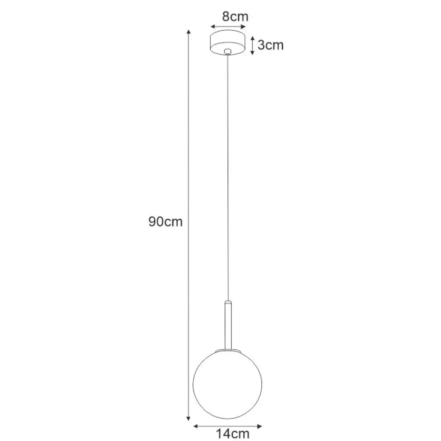 Discount Sklep Kaja Lampa wisząca z białym kloszem do sypialni K-4885 FARO | Kaja