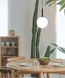 Discount Sklep Kaja Lampa wisząca z białym kloszem do sypialni K-4885 FARO | Kaja