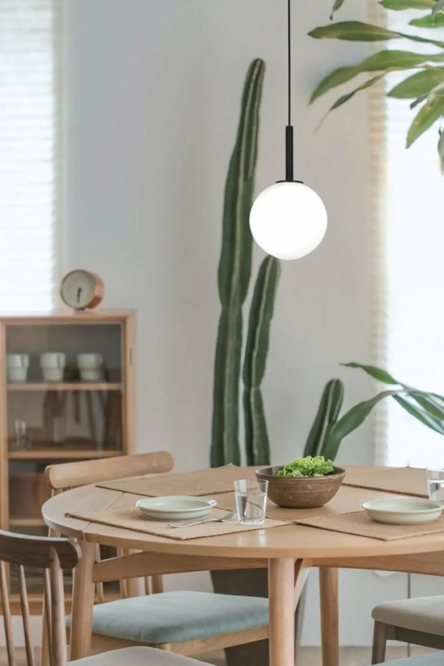 Discount Sklep Kaja Lampa wisząca z białym kloszem do sypialni K-4885 FARO | Kaja