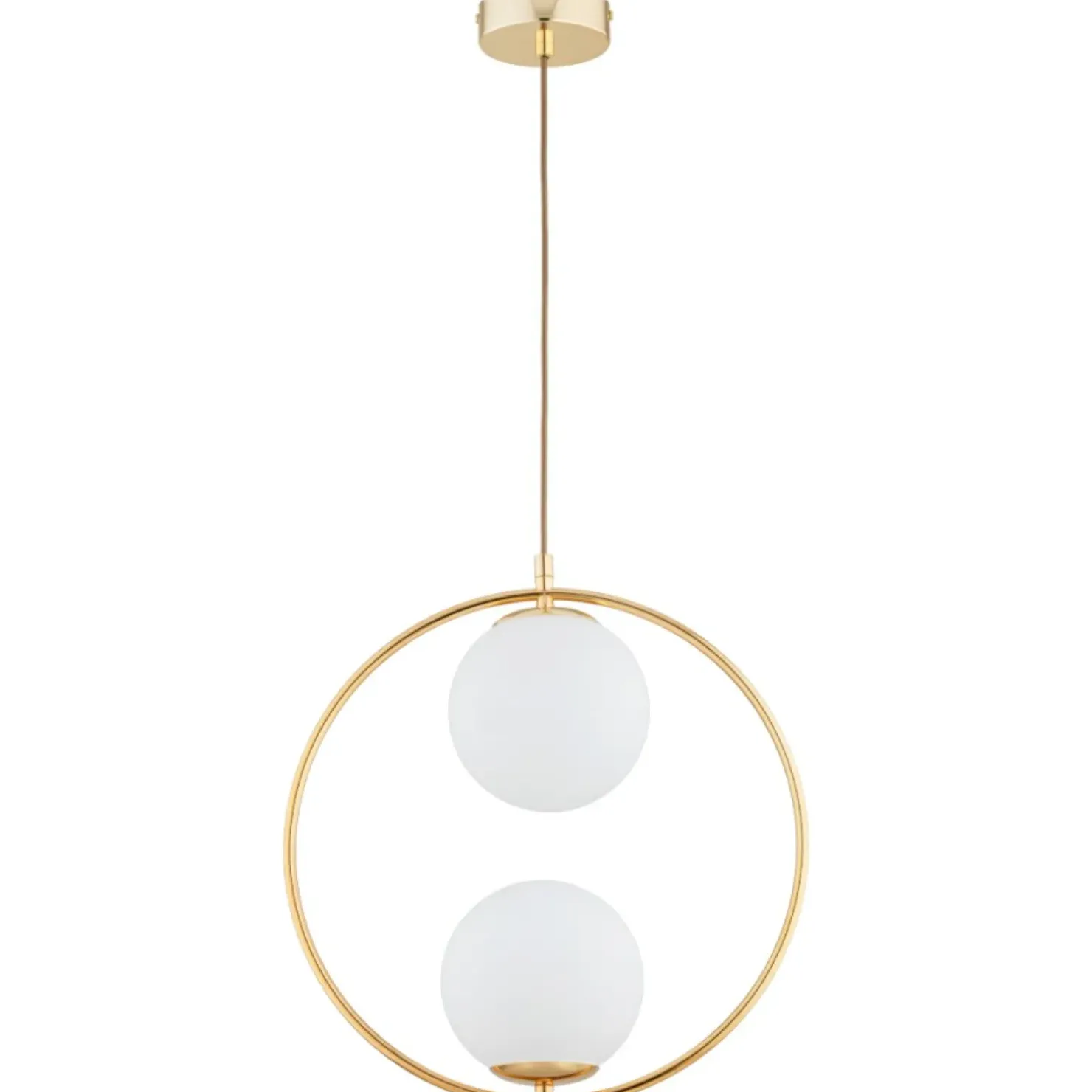Store Sklep Kaja Lampa wisząca z białymi, kulistymi kloszami AL 62441 z serii AVIA
