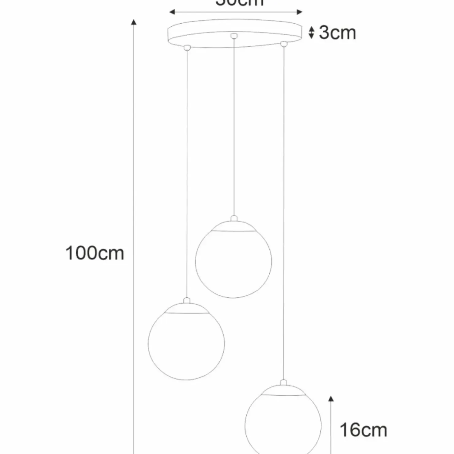 Hot Sklep Kaja Lampa wisząca z białymi matowymi kloszami K-4746 | Kaja Oświetlenie