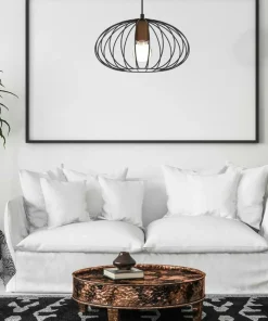 Discount Sklep Kaja Lampa wisząca z brązową oprawkę na żarówkę MLP7959 z serii MERIDIANO | Kaja Oświ