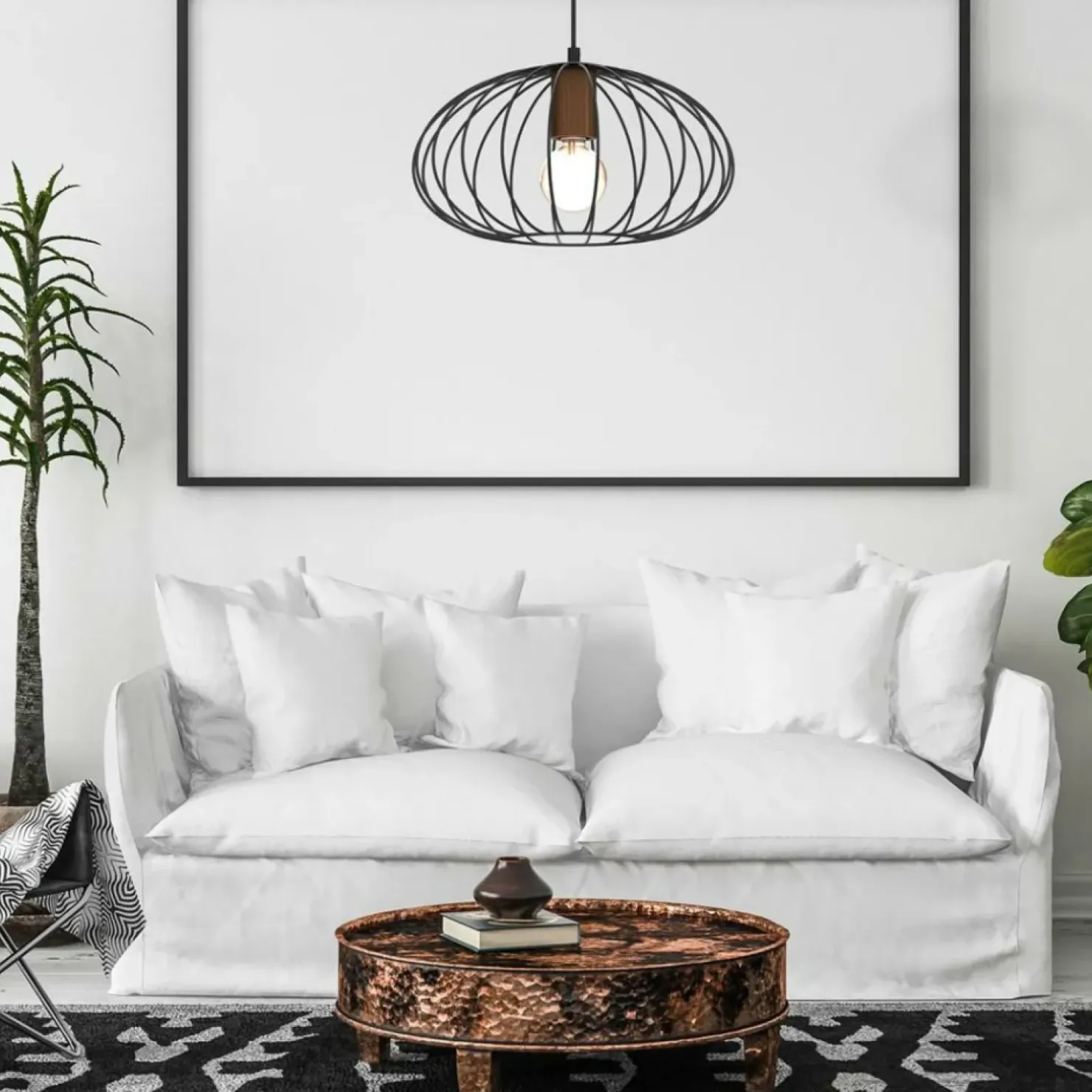 Discount Sklep Kaja Lampa wisząca z brązową oprawkę na żarówkę MLP7959 z serii MERIDIANO | Kaja Oświ