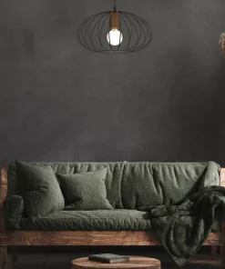 Discount Sklep Kaja Lampa wisząca z brązową oprawkę na żarówkę MLP7959 z serii MERIDIANO | Kaja Oświ