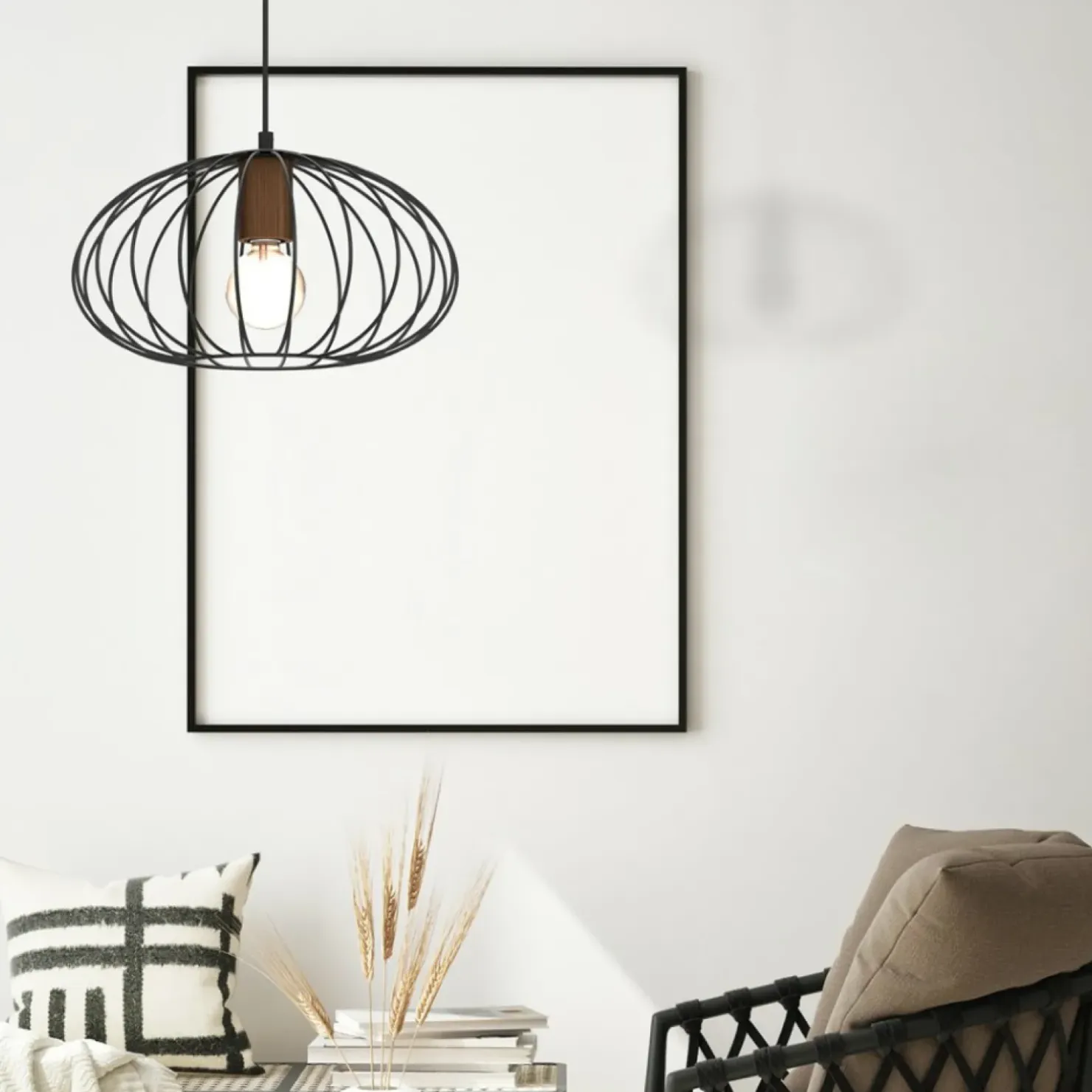 Discount Sklep Kaja Lampa wisząca z brązową oprawkę na żarówkę MLP7959 z serii MERIDIANO | Kaja Oświ