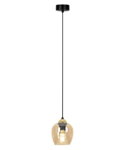 Flash Sale Sklep Kaja Lampa wisząca z bursztynowym kloszem K-5605 z serii TULA