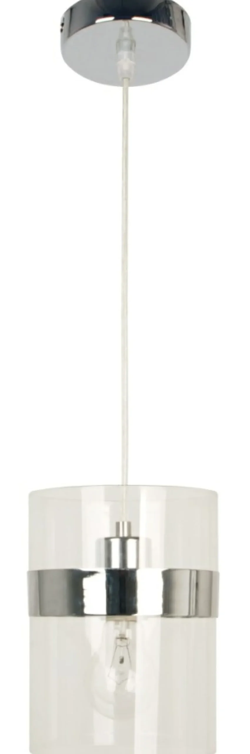 Lampa wisząca z chromowaną obręczą 31-28044 BRANDO | Kaja Oświetlenie*Sklep Kaja Store