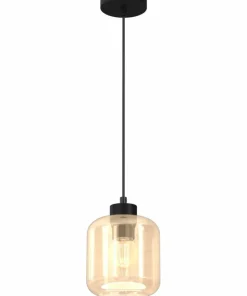 Fashion Sklep Kaja Lampa wisząca z ciepłym, dużym kloszem MLP8370 SOMBRA | Kaja