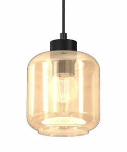 Fashion Sklep Kaja Lampa wisząca z ciepłym, dużym kloszem MLP8370 SOMBRA | Kaja