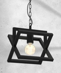 Sale Sklep Kaja Lampa wisząca z czarną ramką, styl industrialny MLP8562 z serii ARNOLD | Kaja Oś