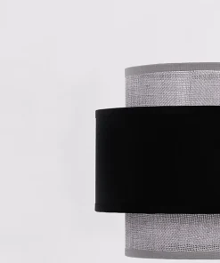 Lampa wisząca z czarno-szarym abażurem K-5170 z serii ETELA | Kaja*Sklep Kaja Hot
