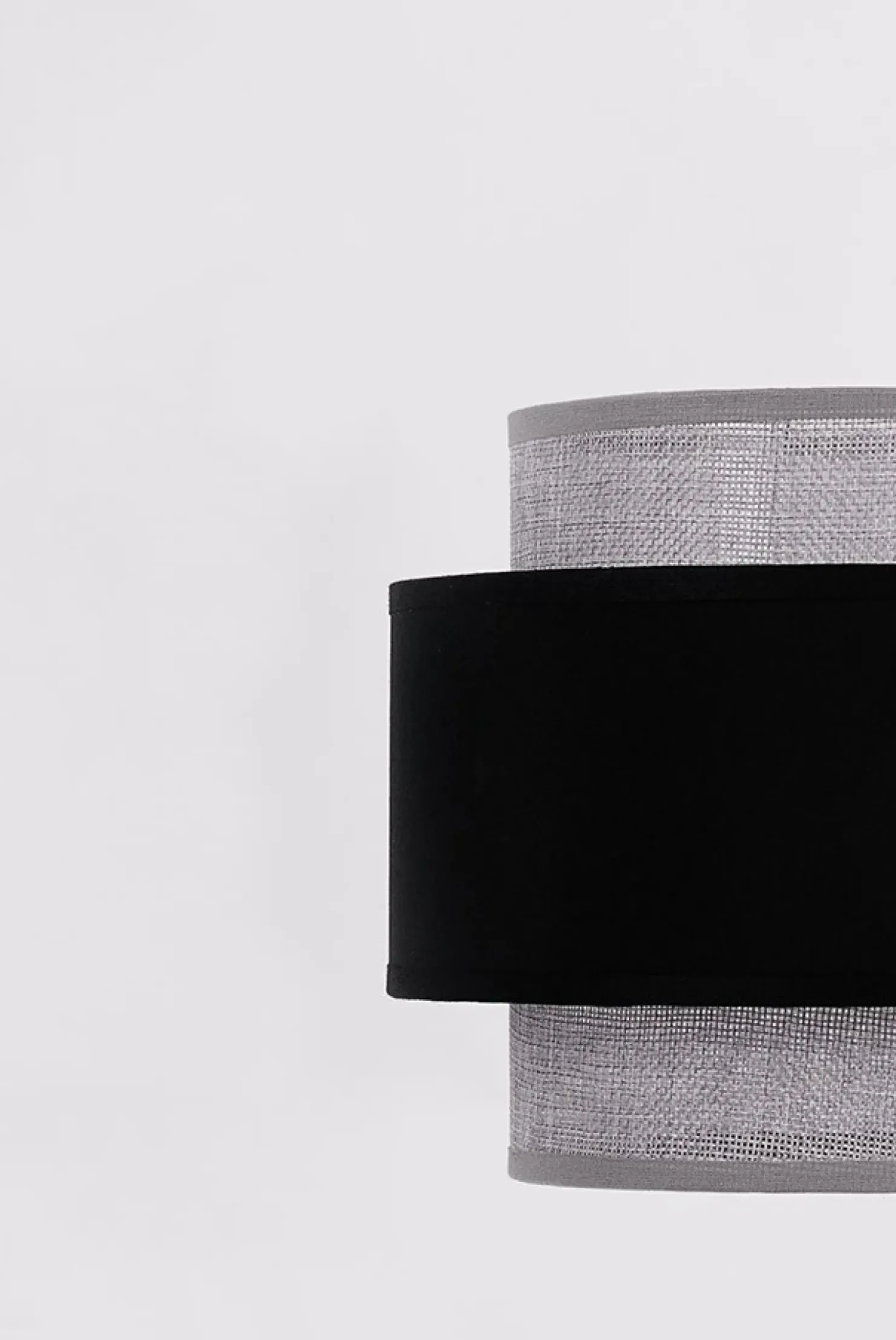Lampa wisząca z czarno-szarym abażurem K-5170 z serii ETELA | Kaja*Sklep Kaja Hot