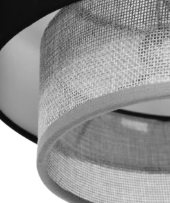 Lampa wisząca z czarno-szarym abażurem K-5170 z serii ETELA | Kaja*Sklep Kaja Hot