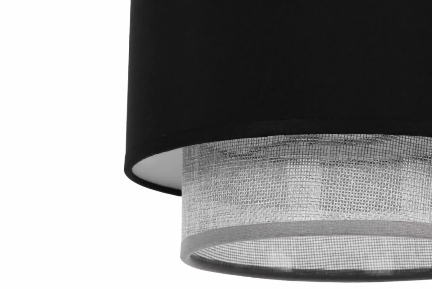 Lampa wisząca z czarno-szarym abażurem K-5170 z serii ETELA | Kaja*Sklep Kaja Hot